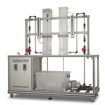 Two-Dimensional Fluidization Hydrodynamics Educational Pilot Plant for Unit Operations Training